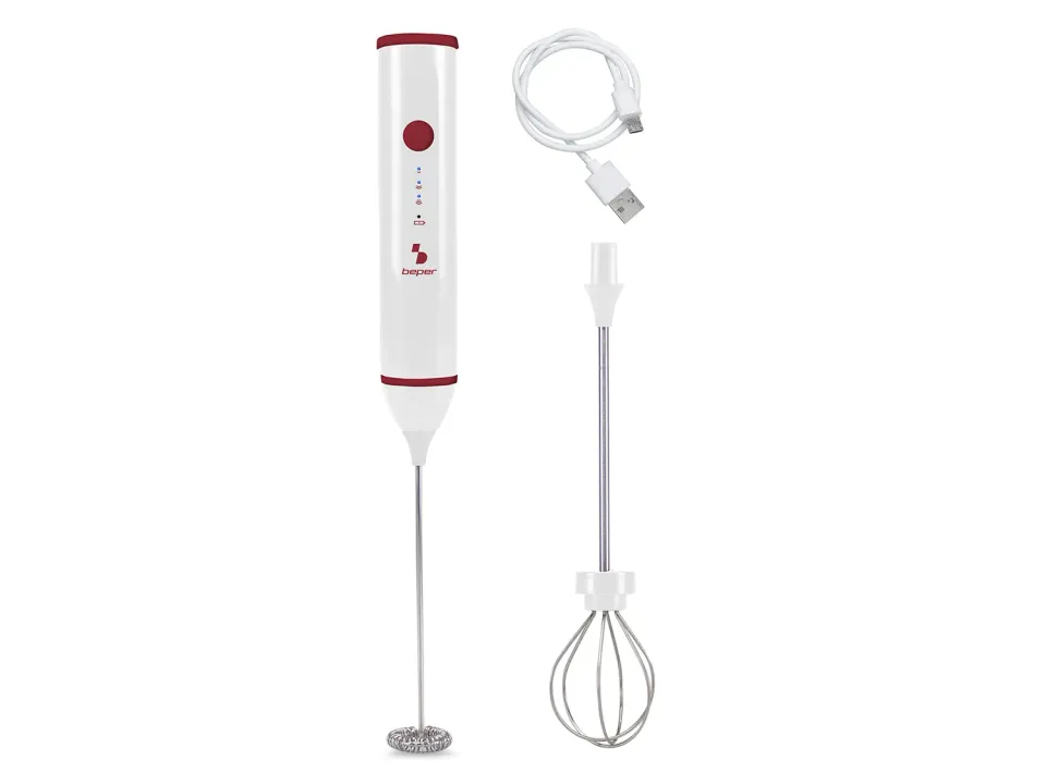 Beper P102SBA008 Montalatte Elettrico USB 3 Velocità Rosso