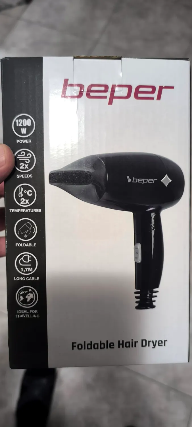 Beper Phon da Viaggio Pieghevole 1200W Nero