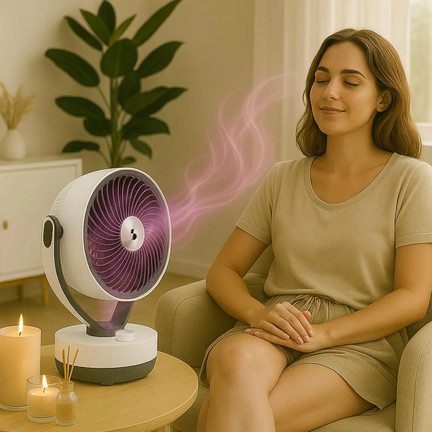 Beper P206VEN261 Circolatore Aria da Tavolo con Diffusore Aromi