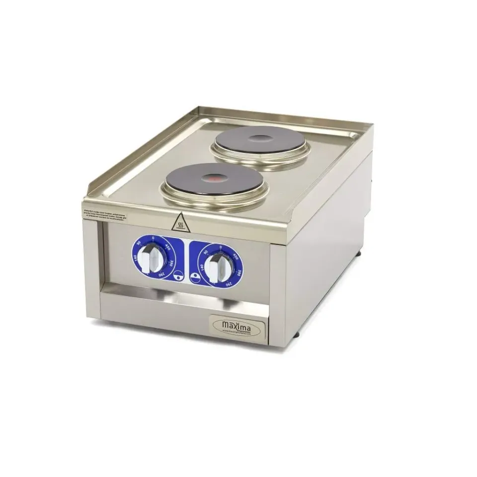 Pizza Maxima Piastra Elettrica 2 Fuochi 40x60 3500W