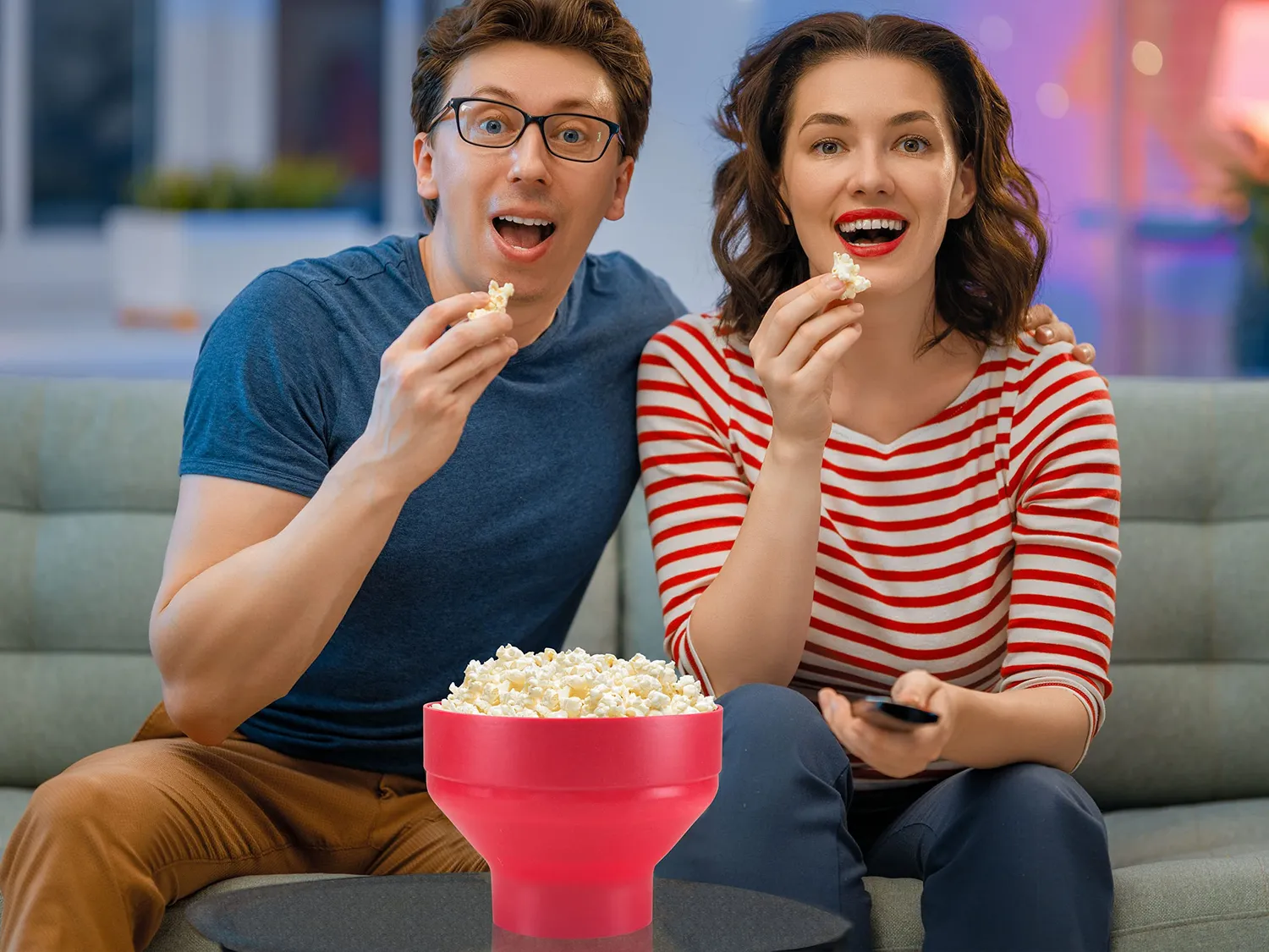 Beper C106CAS002 Cuoci Popcorn Microonde Silicone Pieghevole