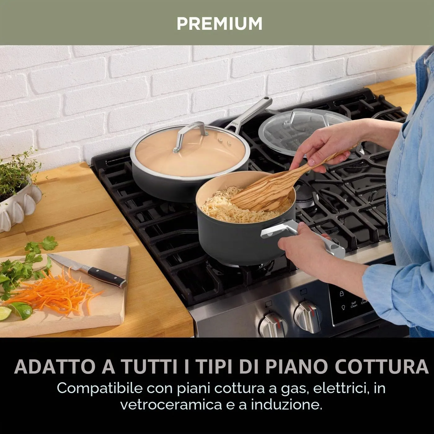 Ninja Extended Life CW93000 pentole ceramica 16-20 cm