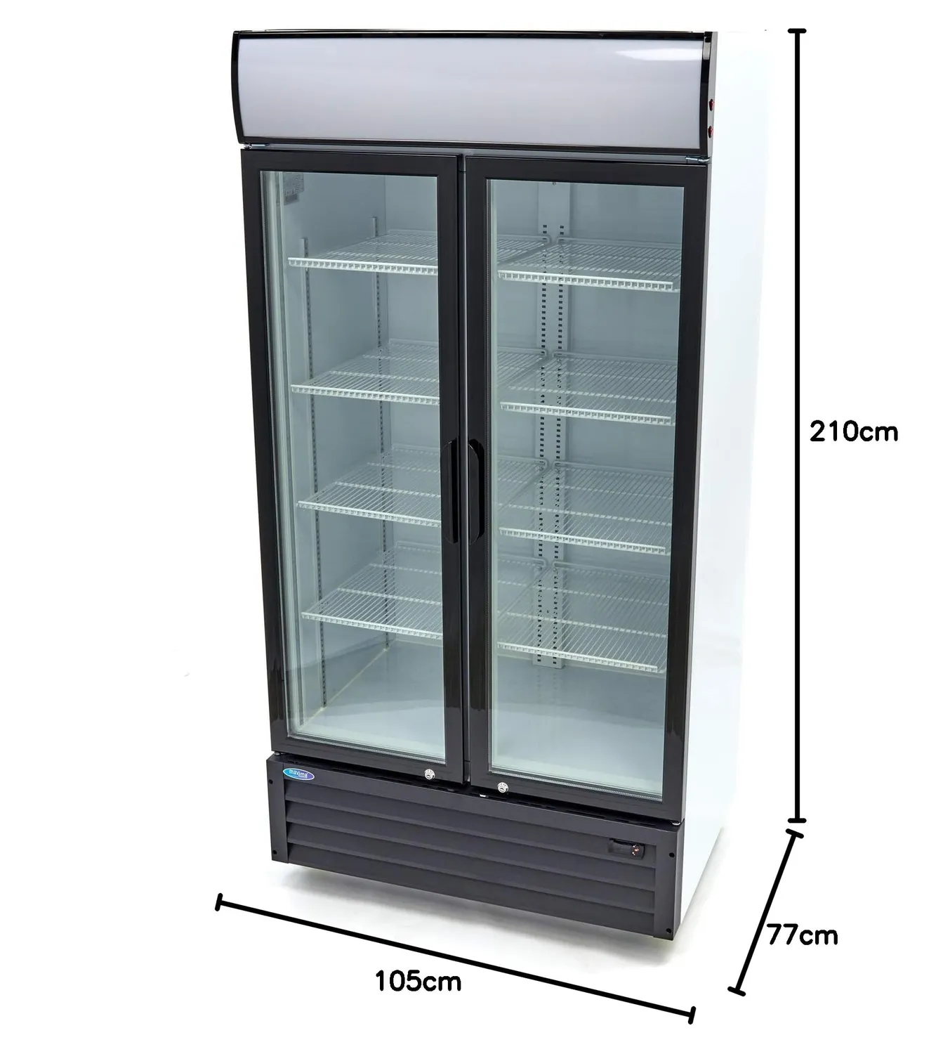 Maxima Vetrina bibite 800 L doppia porta vetro