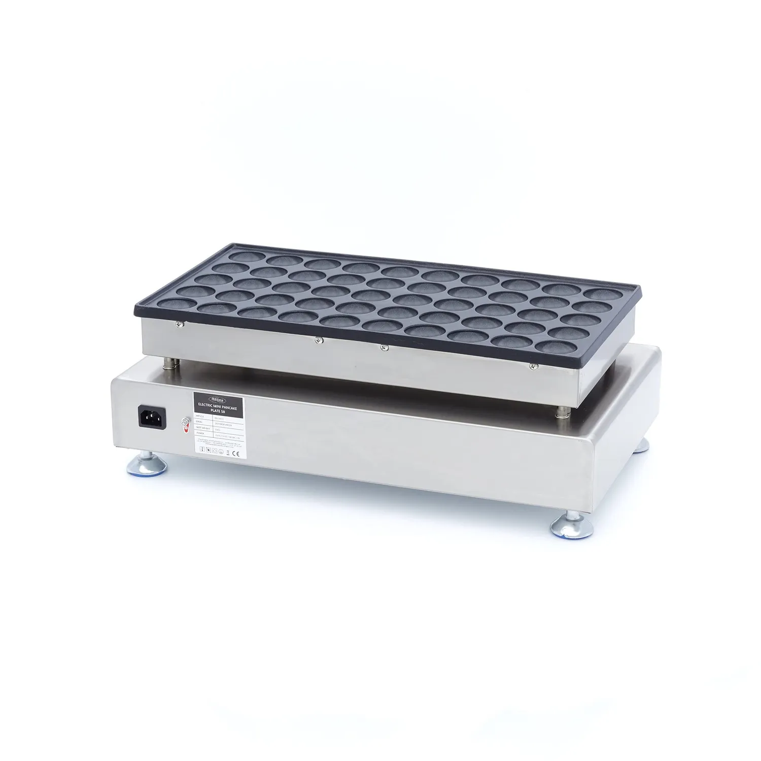 Maxima Mini Crepiera 50 Pezzi piastra elettrica 4,3 cm