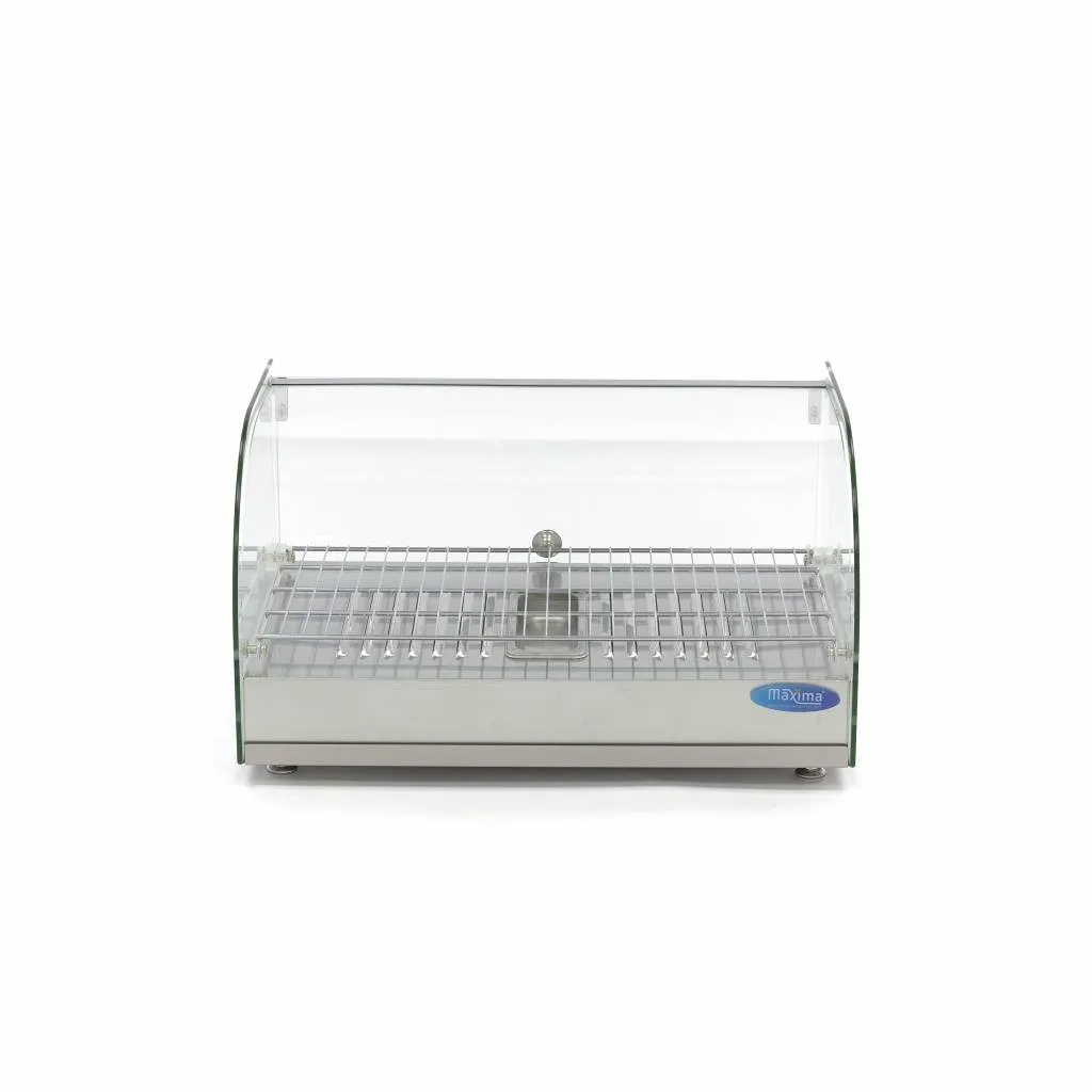 Maxima Vetrinetta Termica 55 cm 25 L 800W vetro curvo