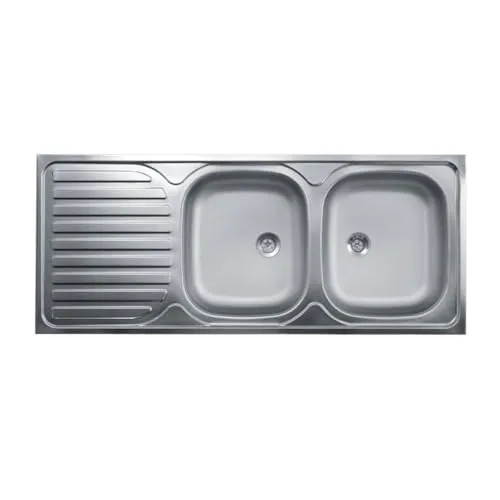 Samet 50 Series SA127 Lavello 2 Vasche 120x50 Sgocciolatoio Sx