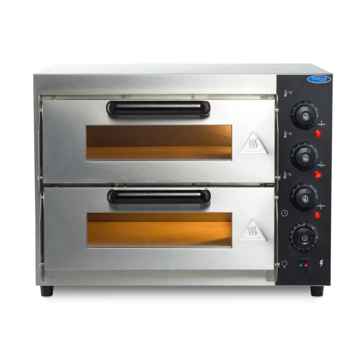 Pizza Maxima forno pizza 2 camere Ø40cm 350°C pietra