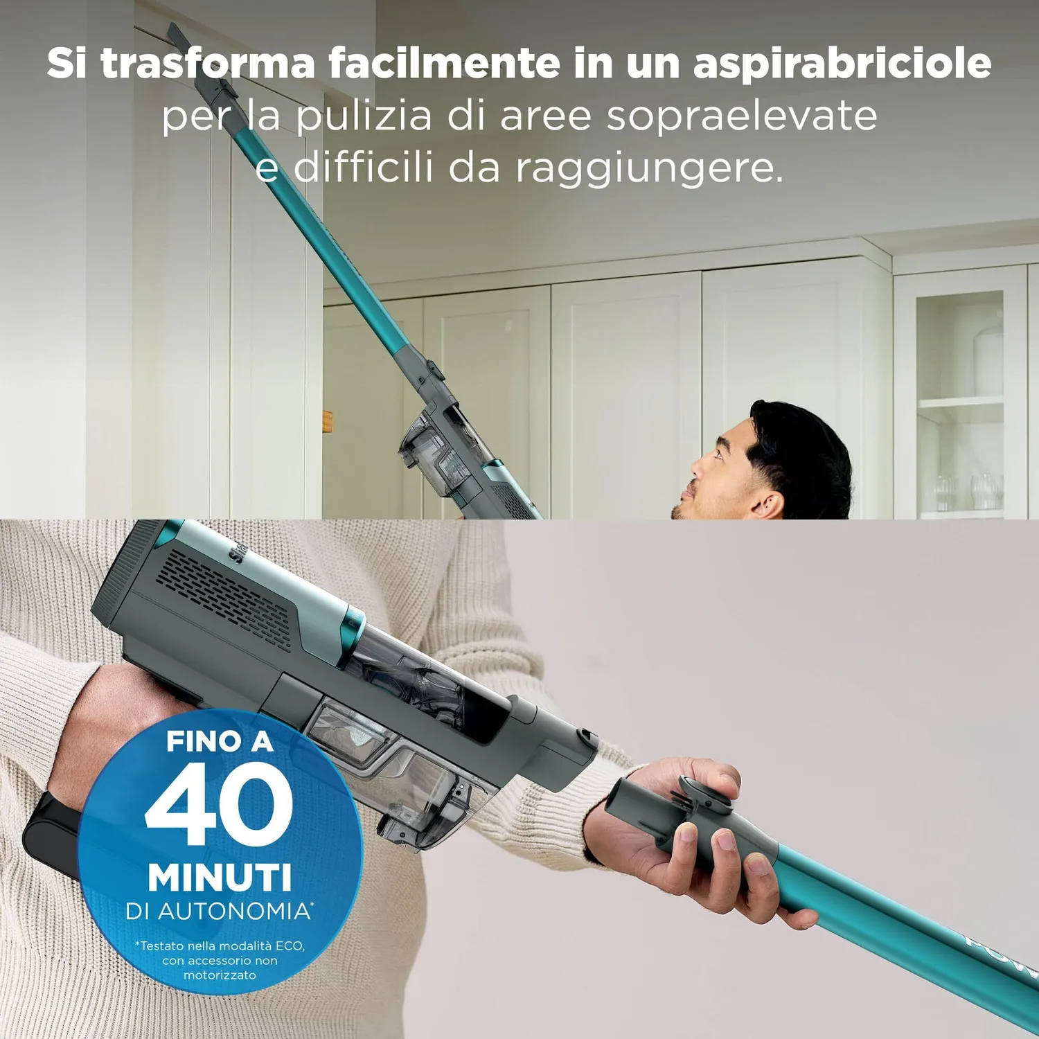 Shark PowerLite BU1623EU aspirapolvere senza fili turchese