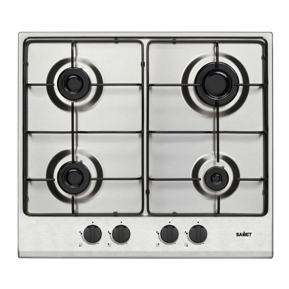 Samet Ariane piano cottura gas 4 fuochi 58 cm valvola sicurezza