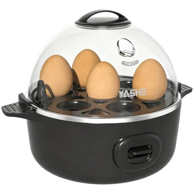YASHE Cuociuova Elettrico 7 Uova Nero Automatico