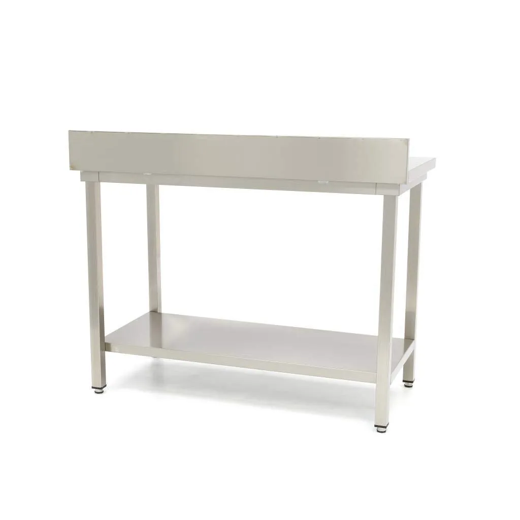 Pizza Maxima tavolo acciaio inox 160x70 schienale regolabile
