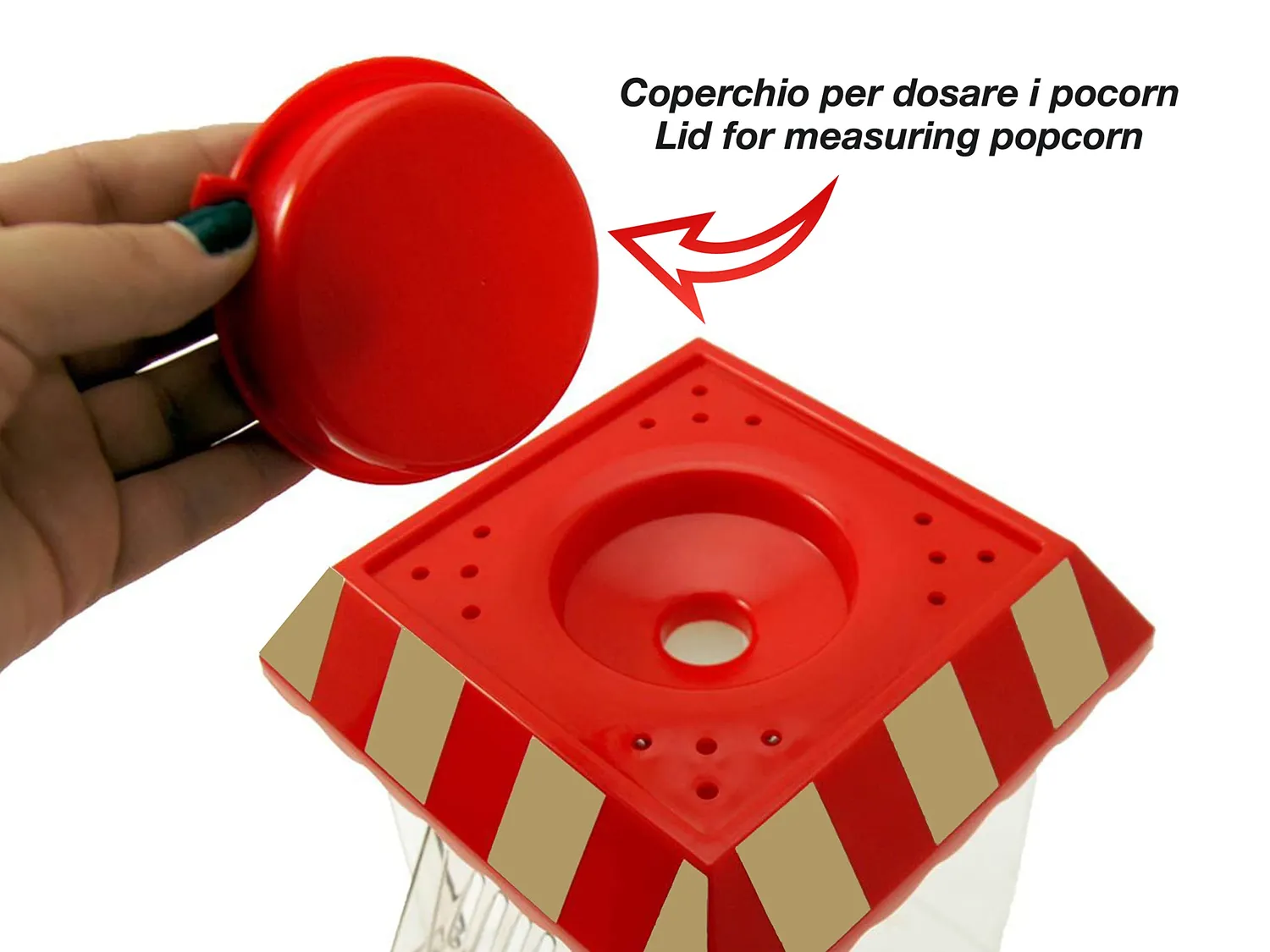 Beper Circus macchina per popcorn rossa ad aria