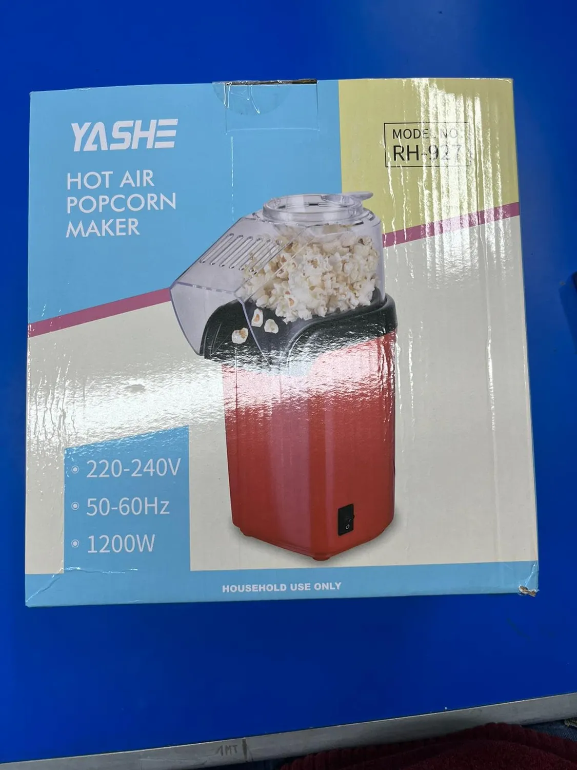 Yashe RH-927 macchina popcorn aria calda 1200W rossa