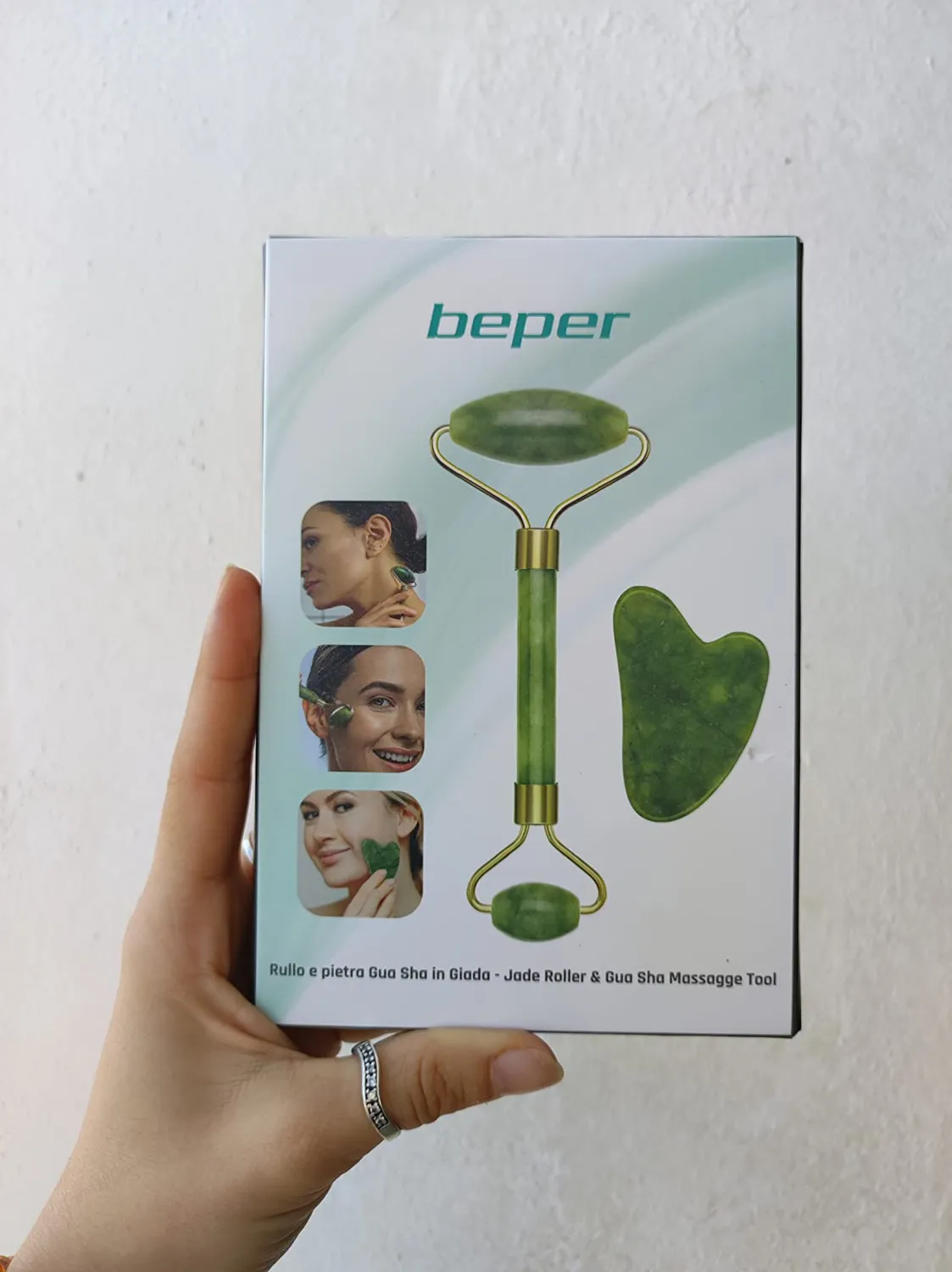 Beper C301ABE101 Rullo Gua Sha Giada Verde