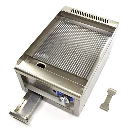 Maxima piastra gas rigata 400x600 mm paraspruzzi 3kW