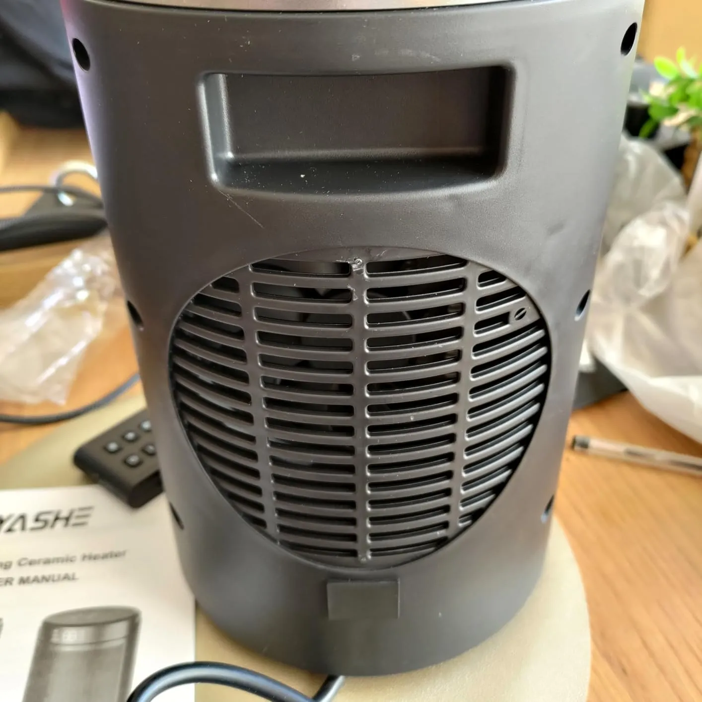 Yashe stufetta elettrica 1500W silenziosa con telecomando