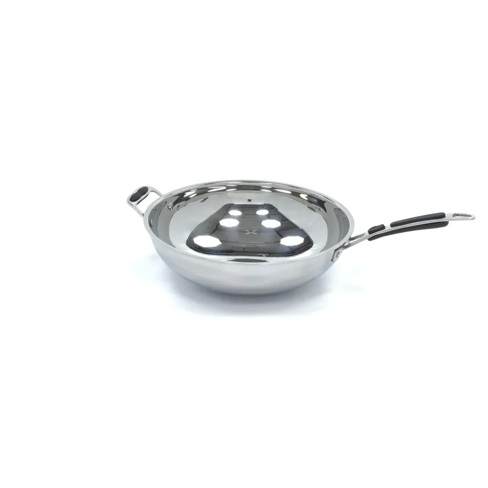 Maxima Padella Wok Ø36 cm Inox per Induzione