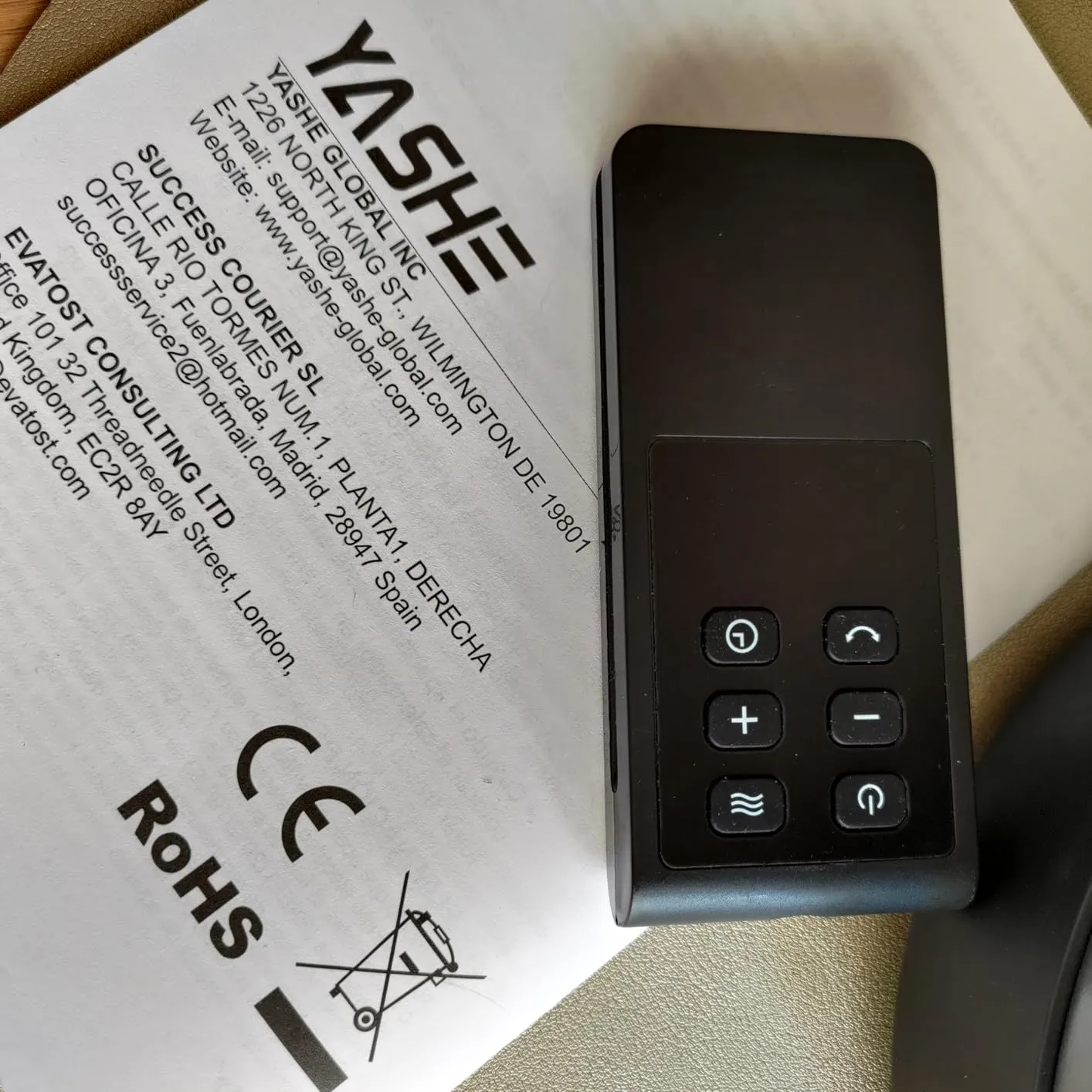 Yashe stufetta elettrica 1500W silenziosa con telecomando