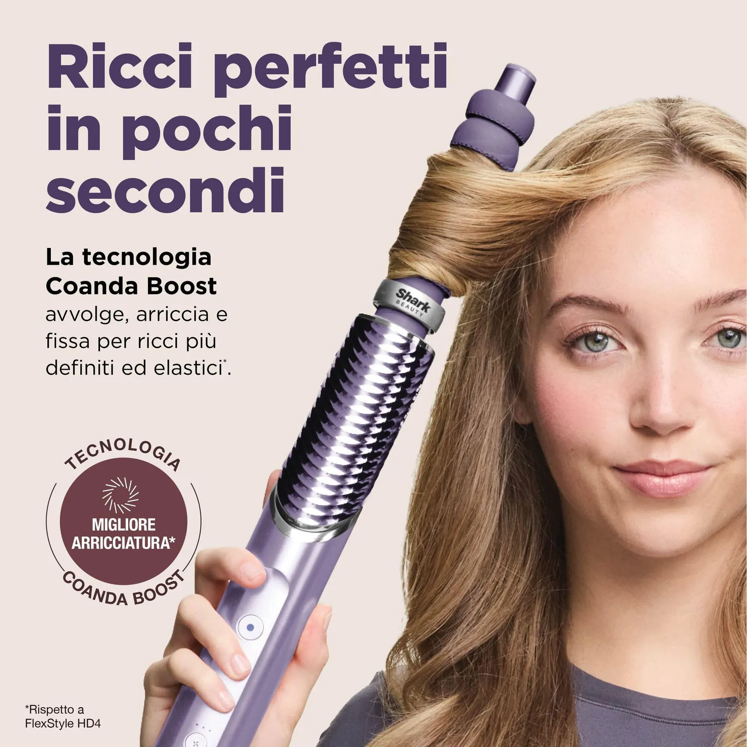 Shark FlexStyle IonCurl HD840EUPU styler 3in1 lilla