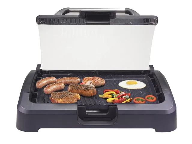 Beper 90.871 Barbecue Elettrico 2200 W con Coperchio