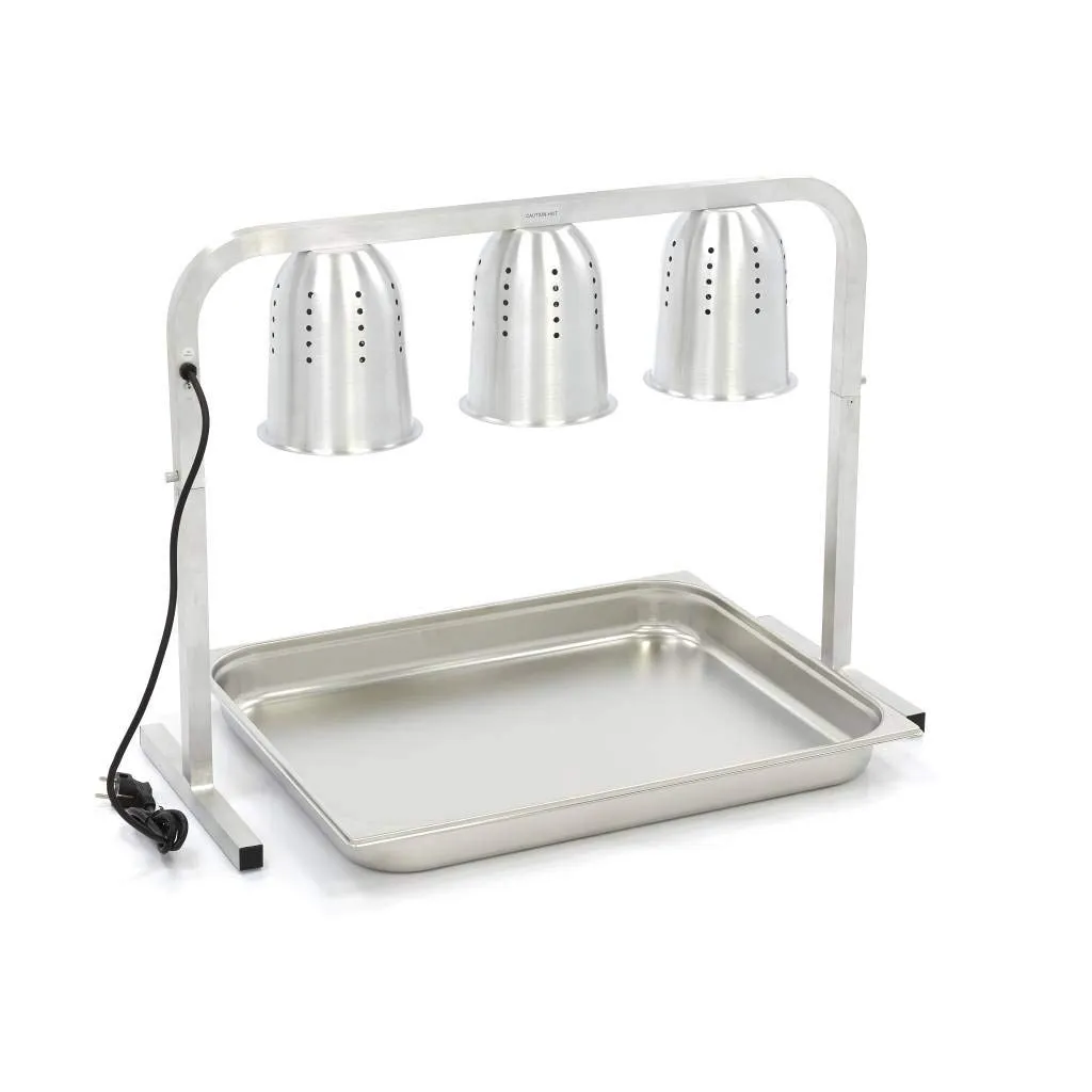 Maxima Lampada Riscaldante 3 Luci con Vasca GN 825W