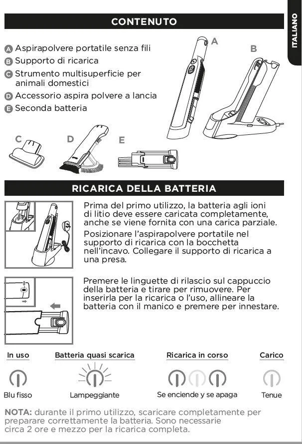 Shark WV251EU aspirapolvere portatile senza fili doppia batteria
