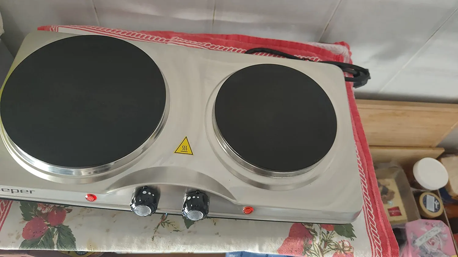 Beper 90.820 Fornello Elettrico Singolo Piastra 18,5cm