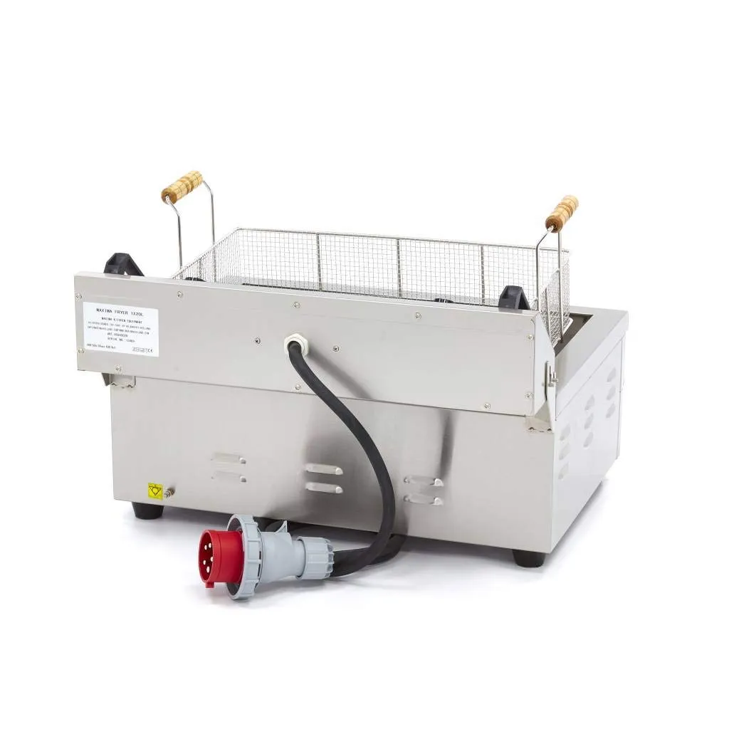 Maxima friggitrice elettrica 20L 1 cestello con scarico