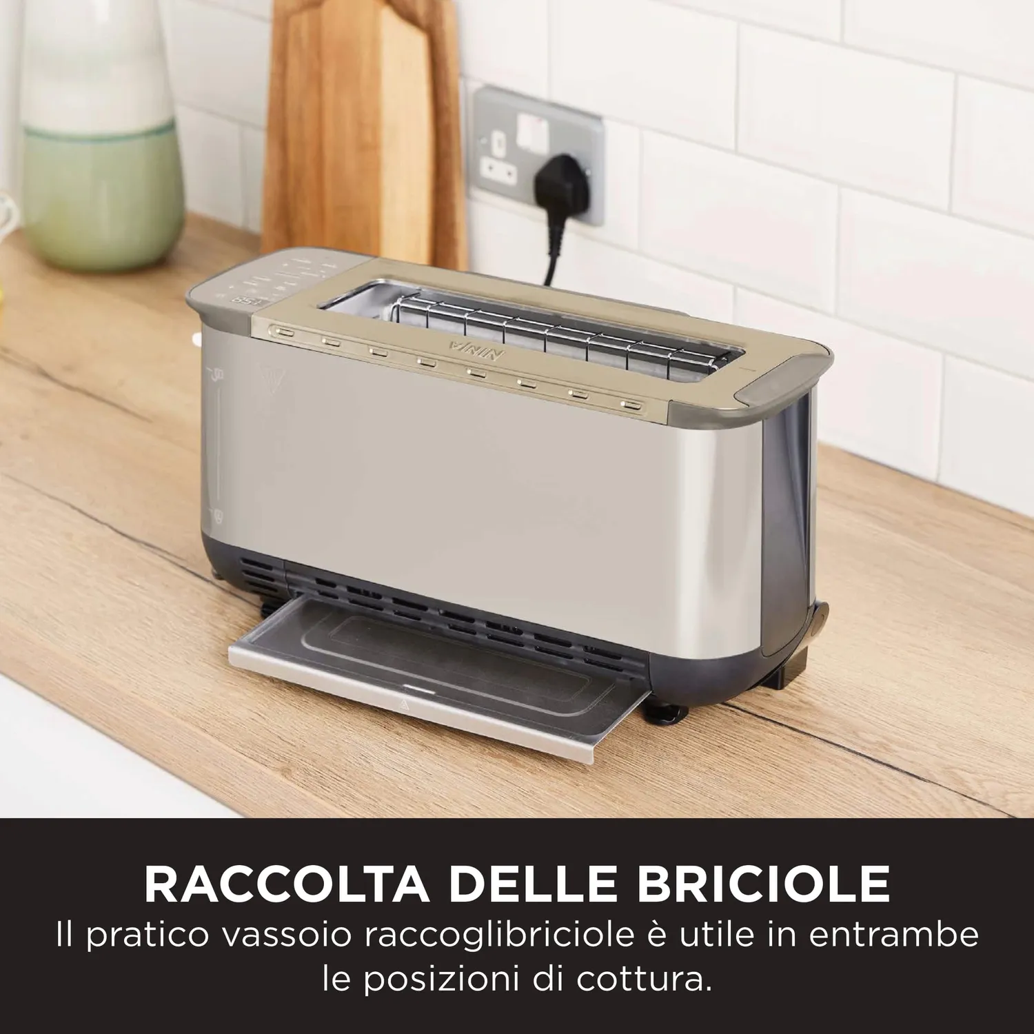 Ninja Foodi ST202EUSTGD Tostapane Grill 3 in 1 Pietra Oro