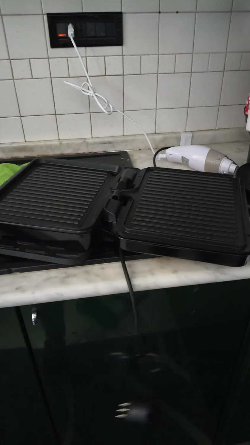 Yashe Tostapane Piastra Panini 4 Fette Argento 1800W