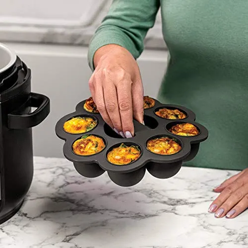 Ninja Foodi 4184J300UK Stampo Silicone 8 Mini Muffin Nero