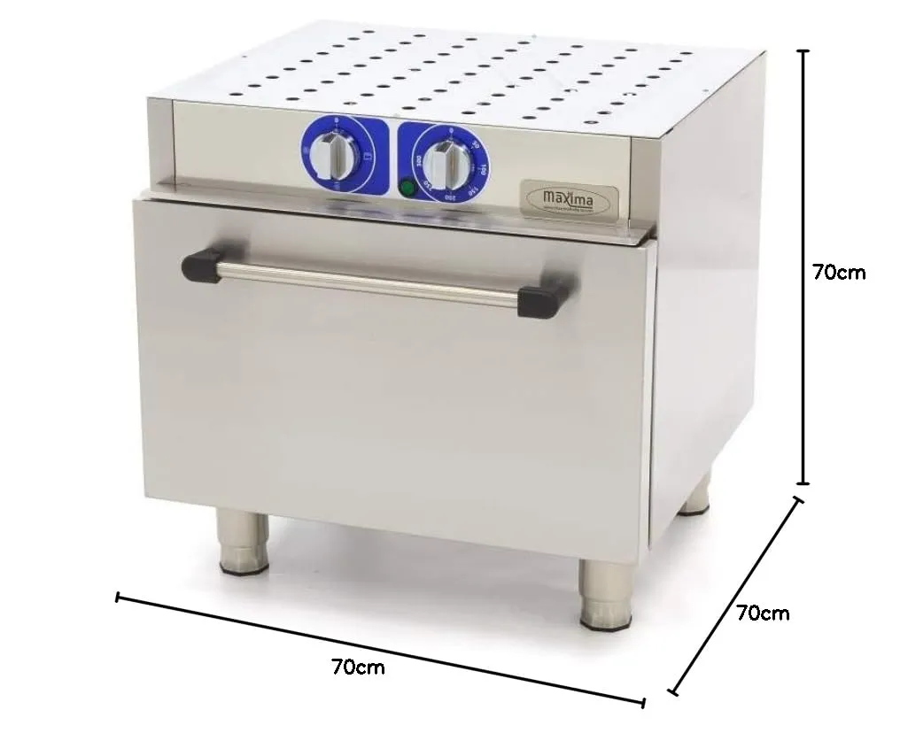 Maxima Forno Elettrico 1/1 GN 60x60 cm 3000W Turbo