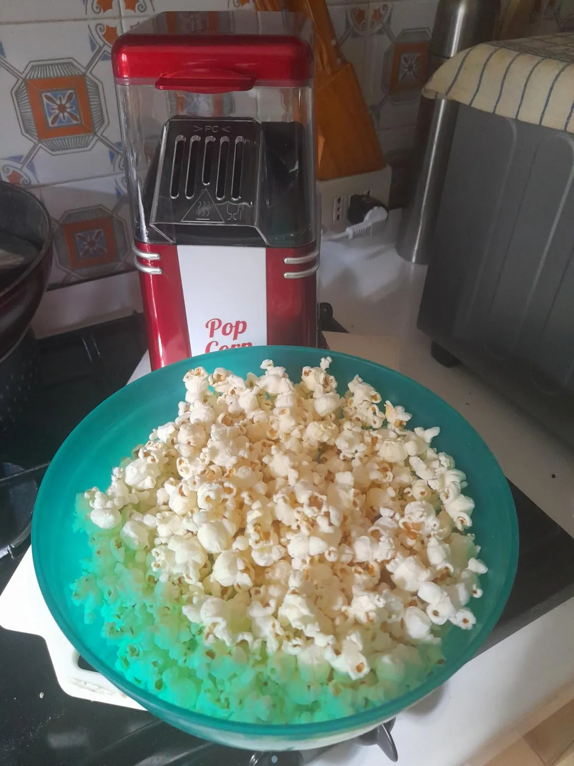 Beper 90.590Y macchina popcorn 1200W rossa aria calda