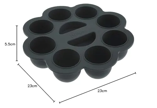 Ninja Foodi 4184J300UK Stampo Silicone 8 Mini Muffin Nero