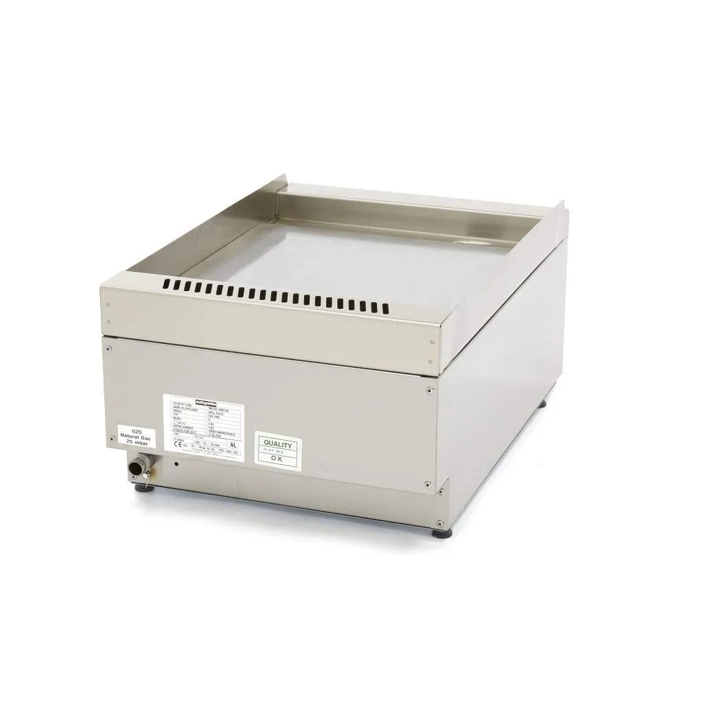 Pizza Maxima Piastra Barbecue Gas Liscia 40x60 3000W