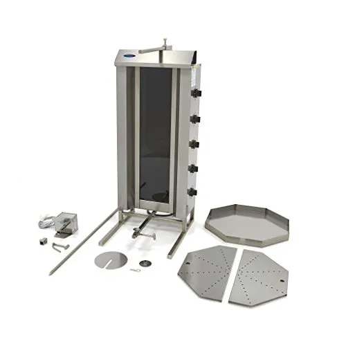 Pizza Maxima grill kebab elettrico 5 bruciatori 80kg
