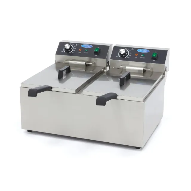 Pizza Maxima friggitrice professionale 2 vasche 11 L termostato