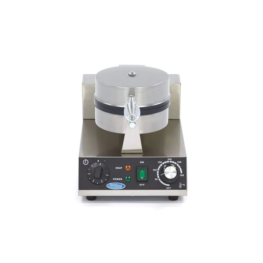 Maxima piastra waffle cuore singola 1000W antiaderente