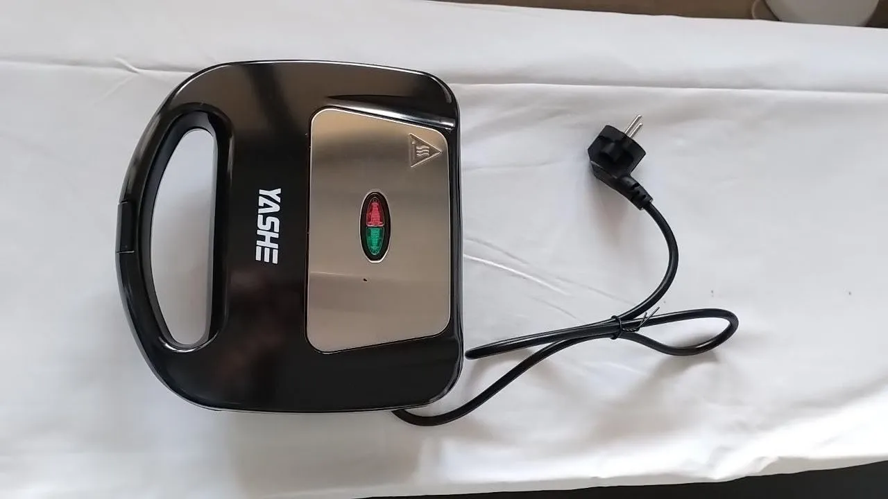 Yashe Tostapane Piastra Panini 4 Fette Argento 1800W