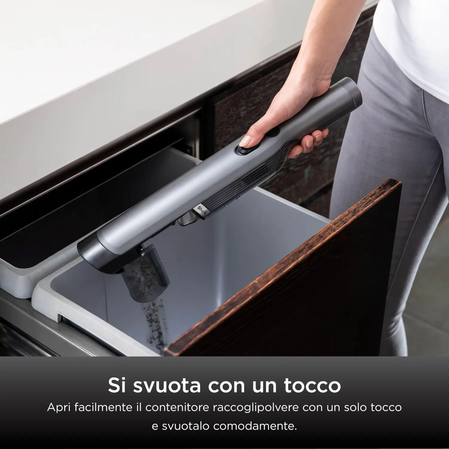 Shark WandVac 1.0 aspirabriciole grigio 8 minuti leggero