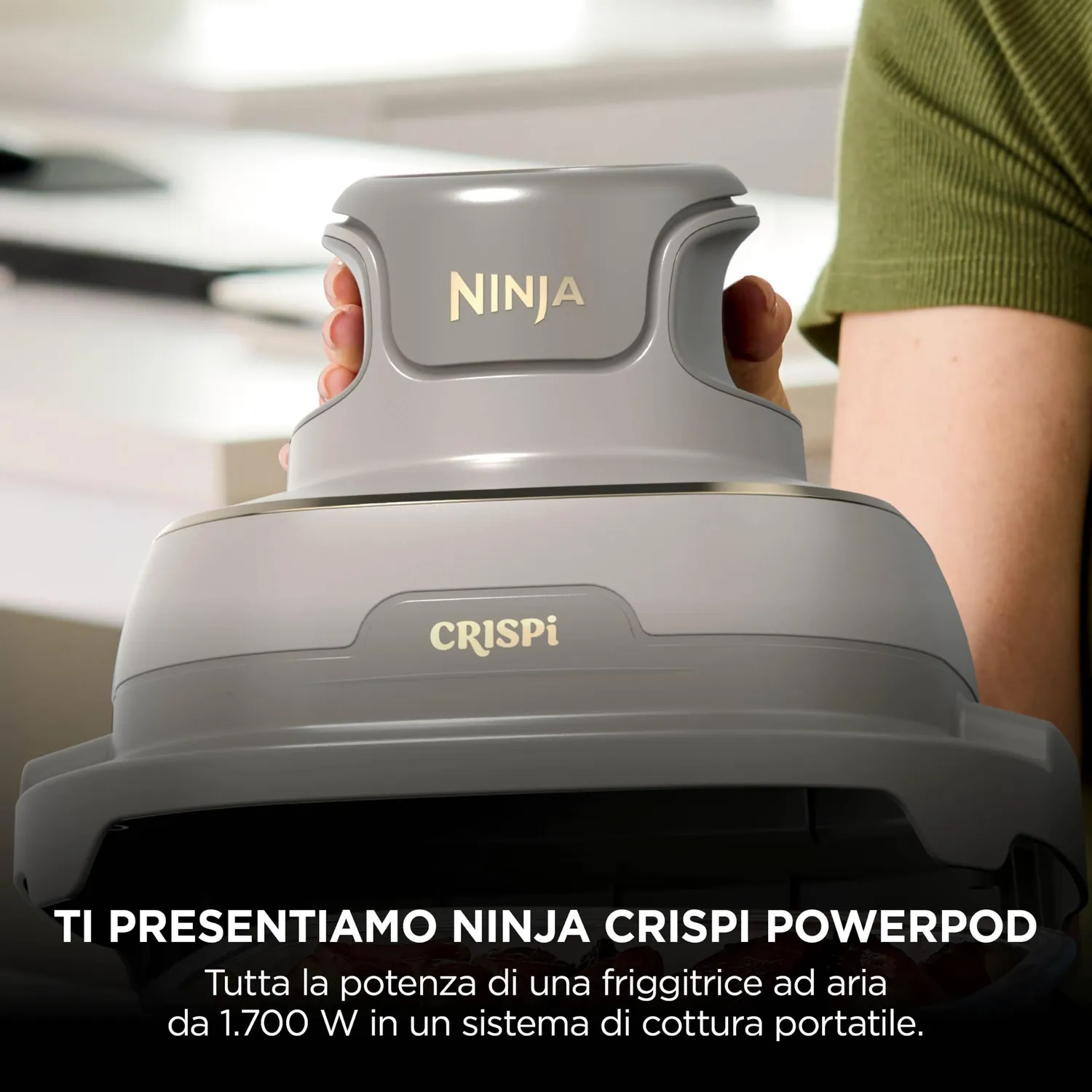 Ninja CRISPi FN201EUSD1 friggitrice ad aria vetro oro 3,8L+2,3L