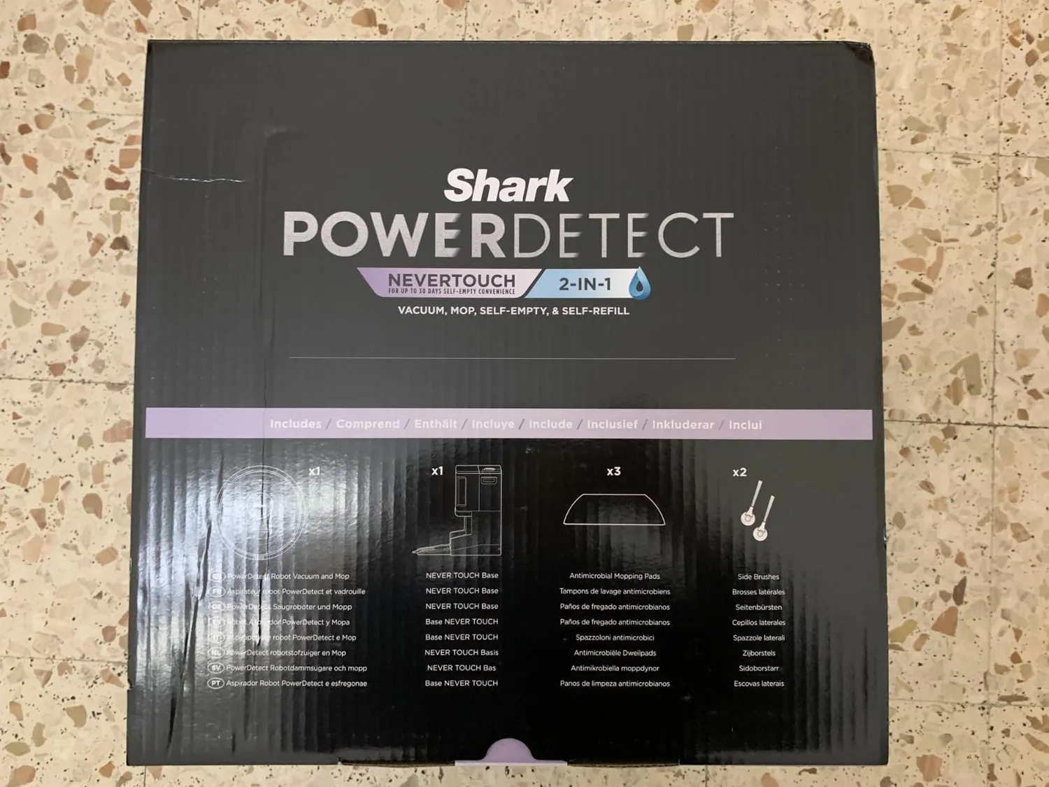 Shark PowerDetect NeverTouch Pro robot aspirapolvere nero
