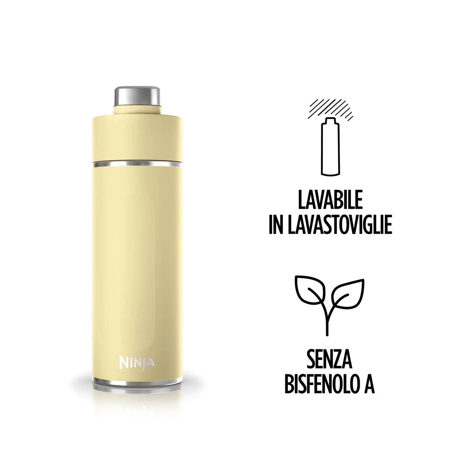 Ninja Thirsti DW2401EUUKYL borraccia termica gassate 700 ml giallo