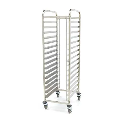 Maxima Carrello portavassoi 16 vassoi 60x40 cm inox