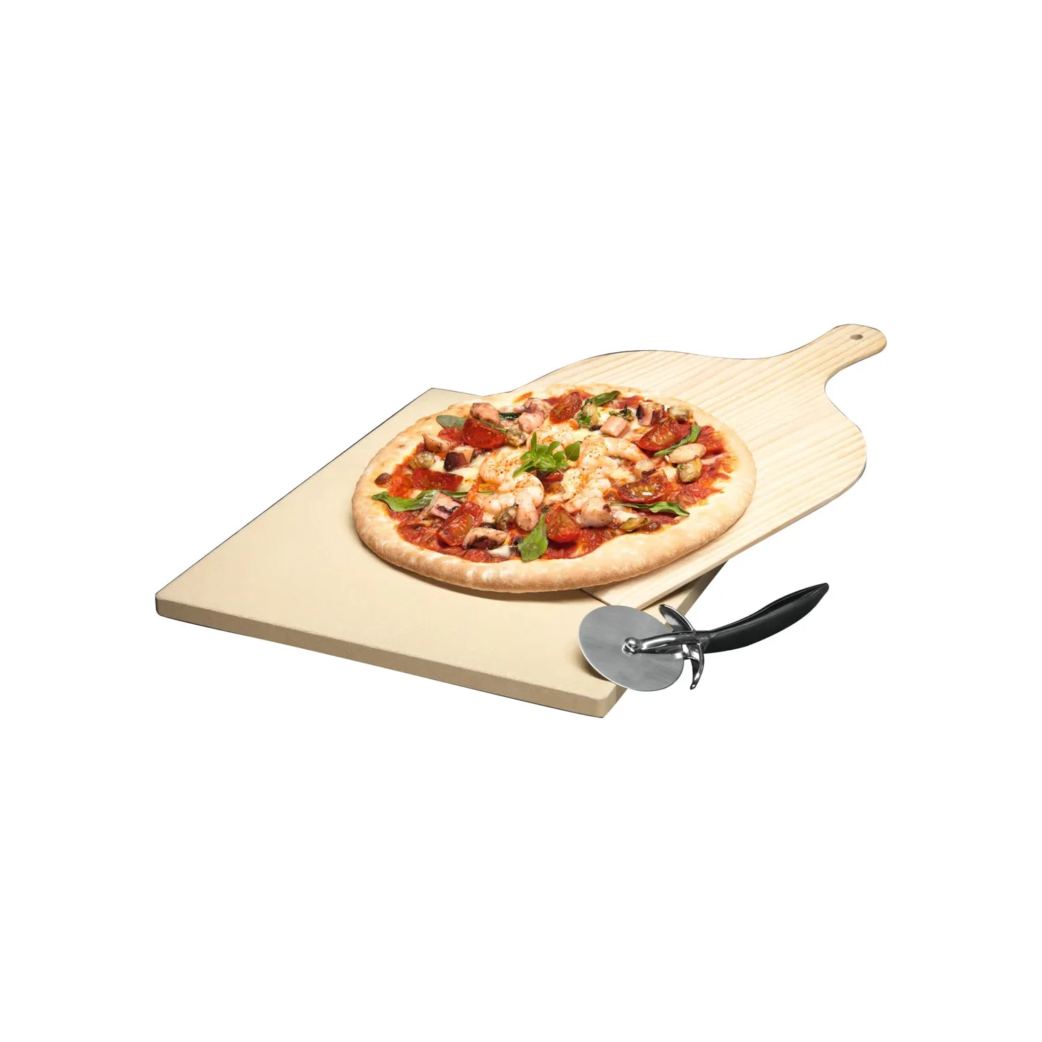AEG A9OZPS1 pietra per pizza refrattaria con set