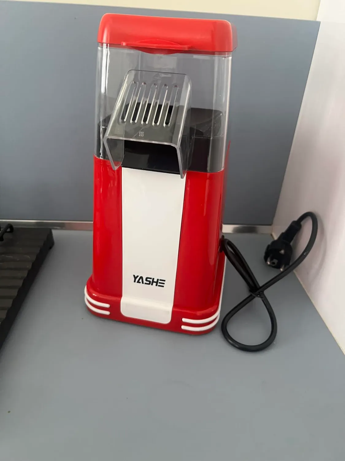 YASHE Popcorn Machine Retro 1200W Aria Calda