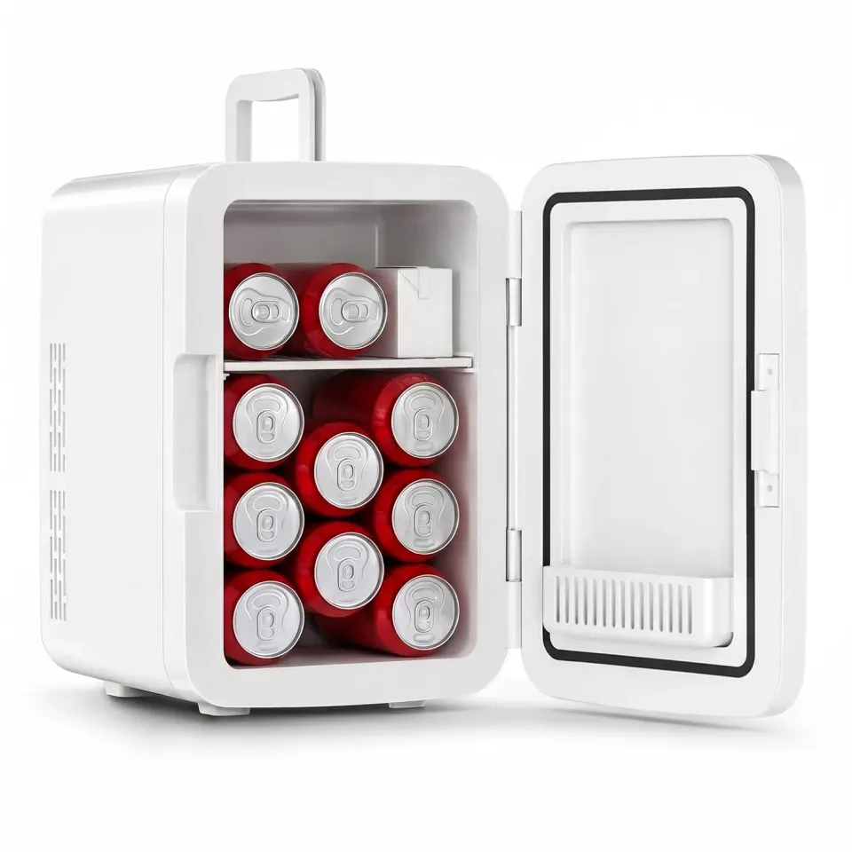 Yashe mini frigo 10 litri bianco caldo-freddo 12 lattine