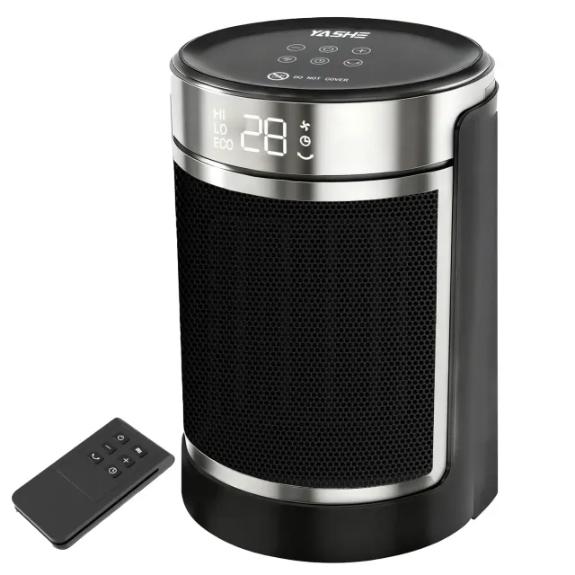 Yashe stufetta elettrica 1500W silenziosa con telecomando