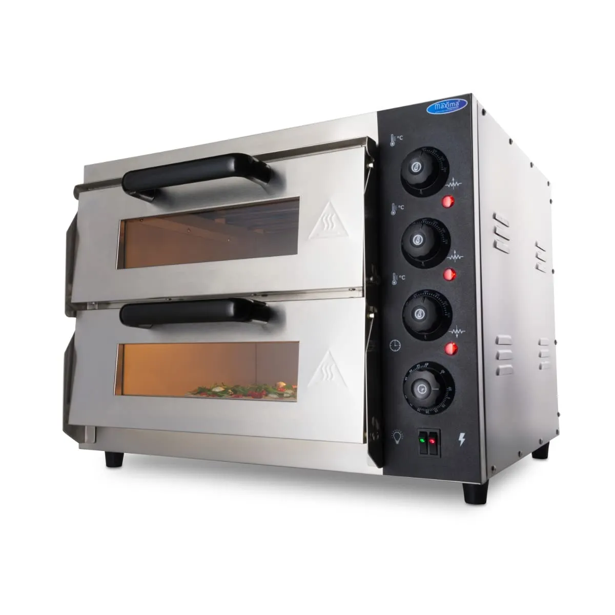 Pizza Maxima forno pizza 2 camere Ø40cm 350°C pietra