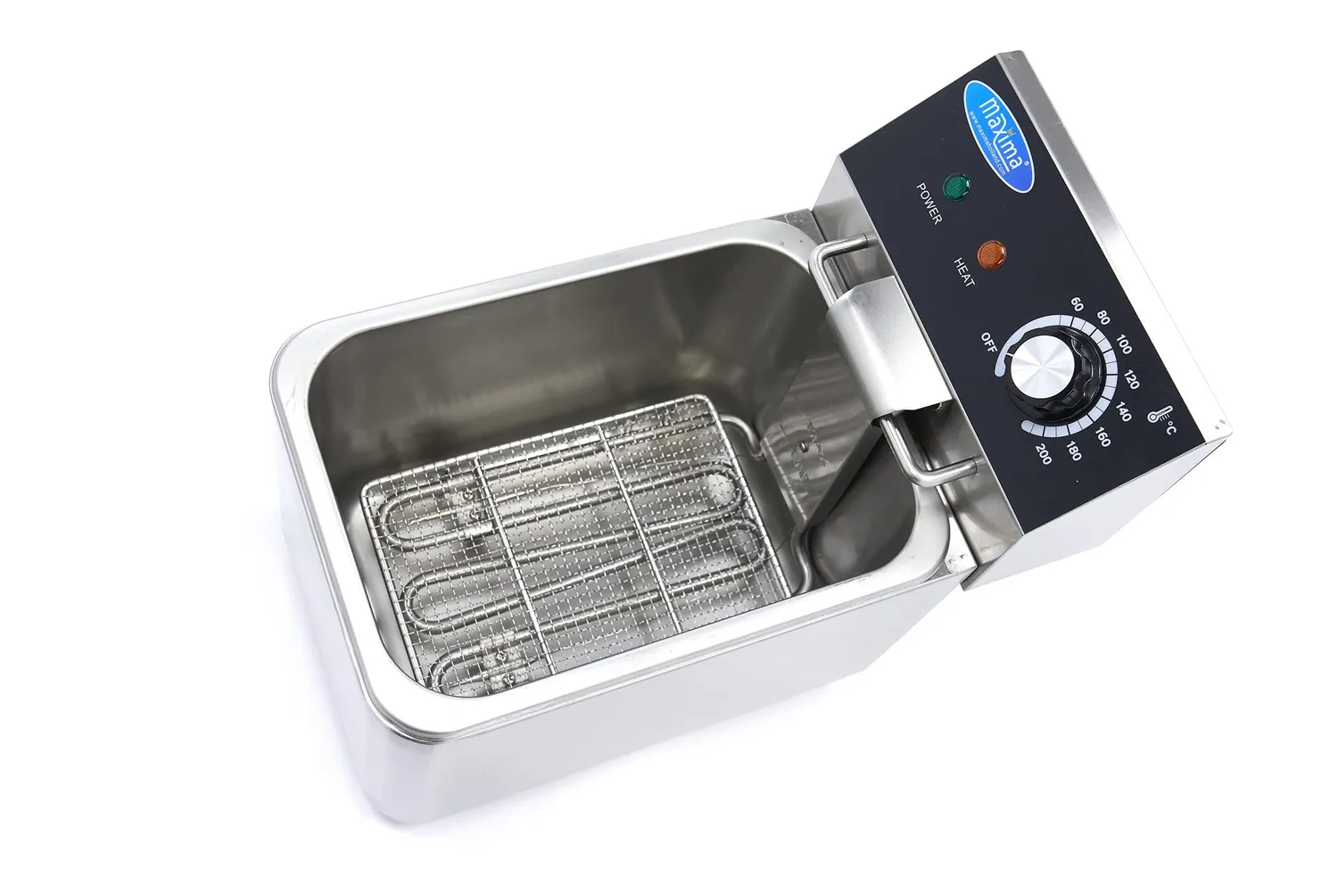 Pizza Maxima friggitrice inox 4L 1 cestello 0,8 kg
